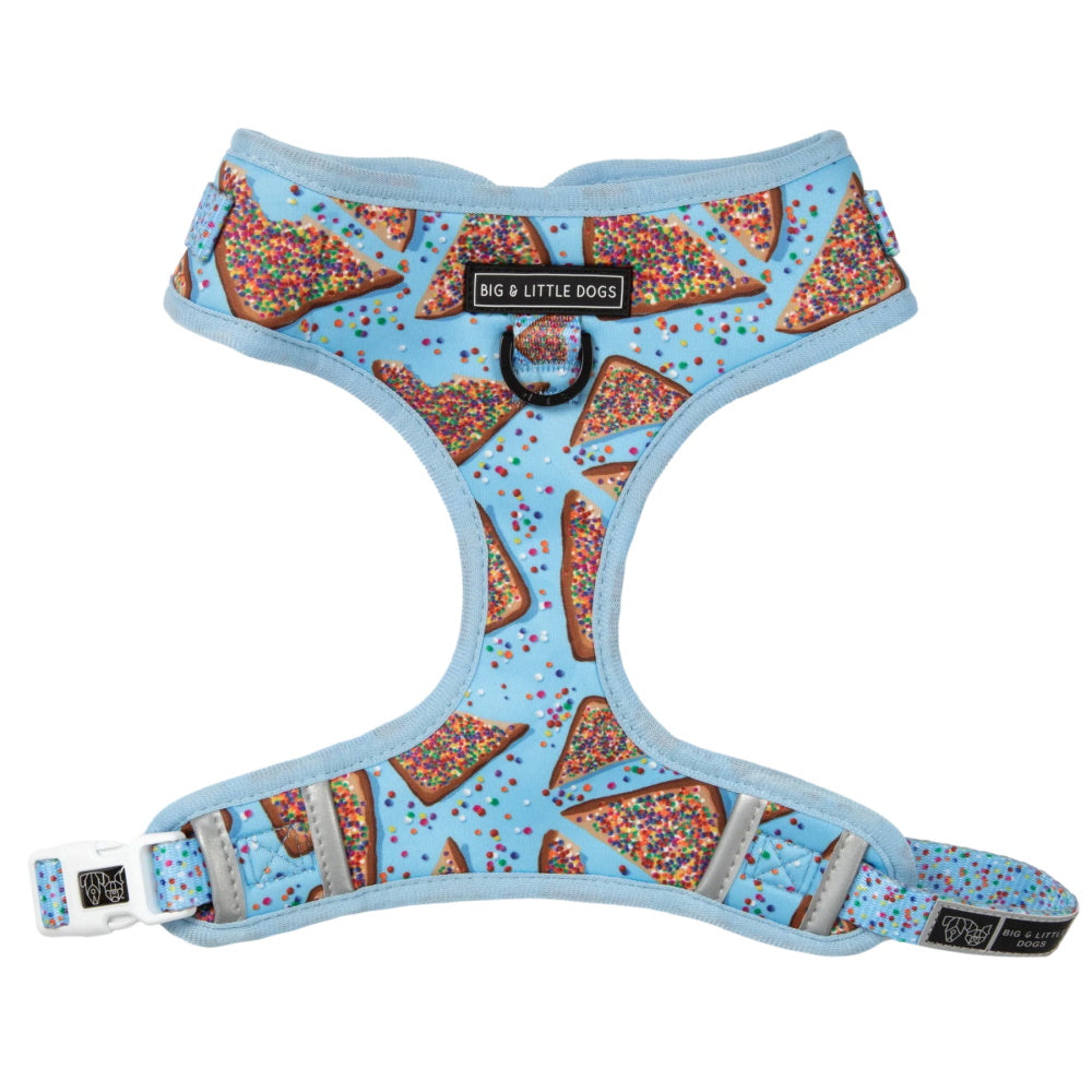 Big & Little Dogs Blue Fairy Bread Adjustable Harness