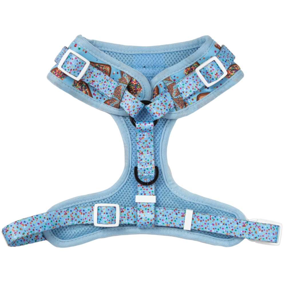 Big & Little Dogs Blue Fairy Bread Adjustable Harness