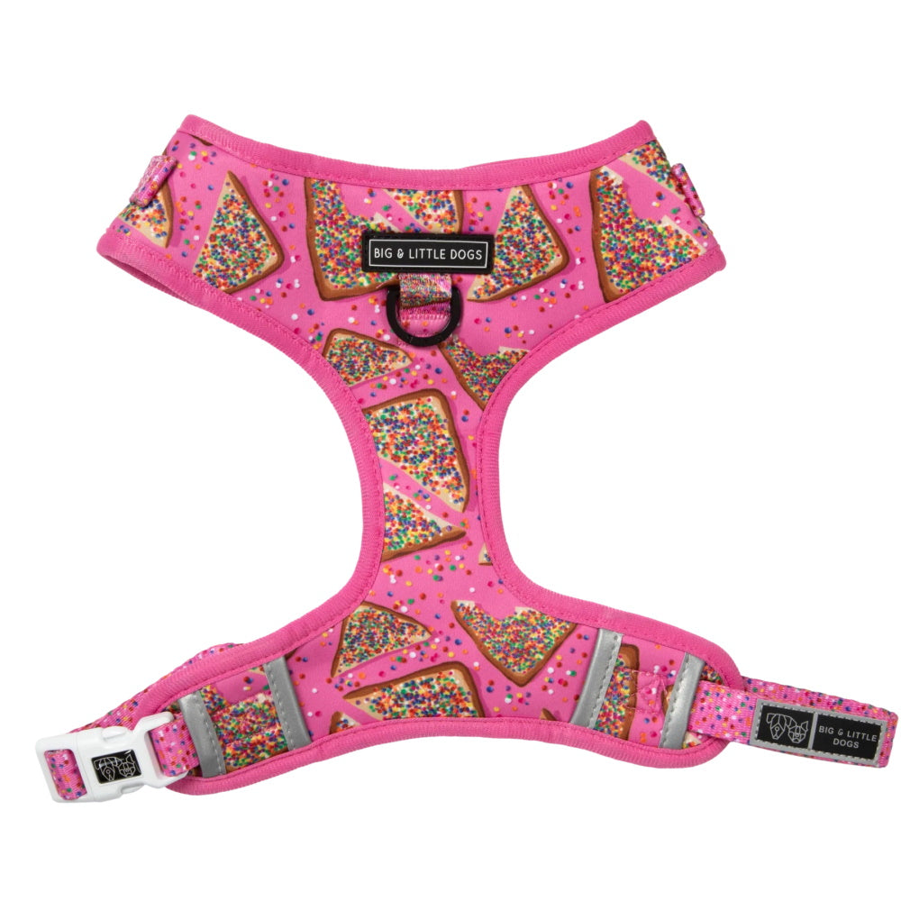 Big & Little Dogs Pink Fairy Bread Adjustable Harness